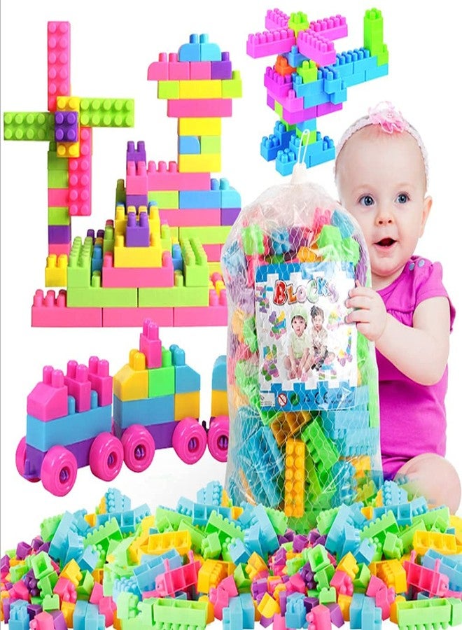 Brezzycloud 100pcs Smart Activity Fun and Learning Train Blocks for Kids, Multi Color Building Bricks and Blocks for Kids, Building Blocks for Kids Best Gift Toy (100 Pcs Smart Learning Blocks) - Image 2